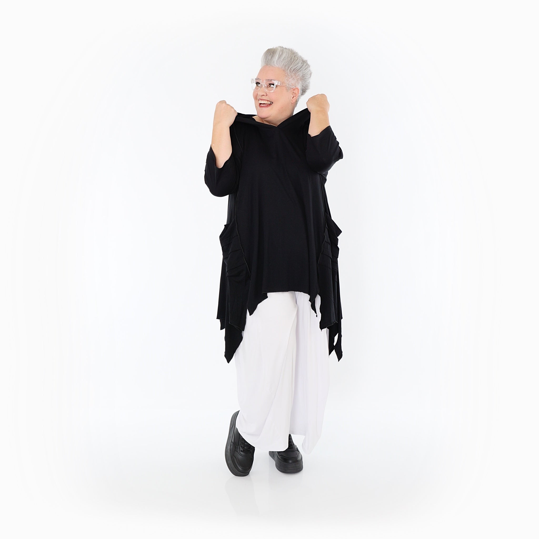 AKH Fashion 6448 Big Shirt, Black