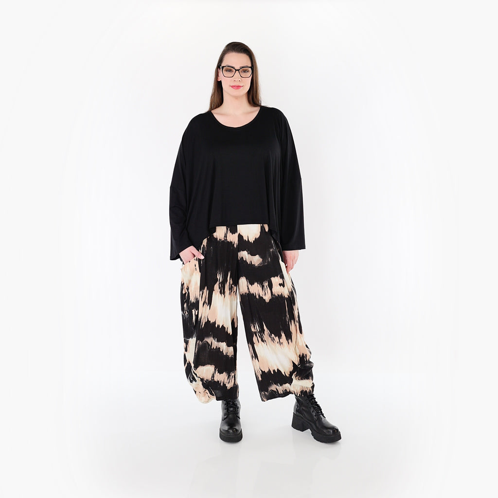 AKH Fashion Hose 8069 Gita, Schwarz-Beige