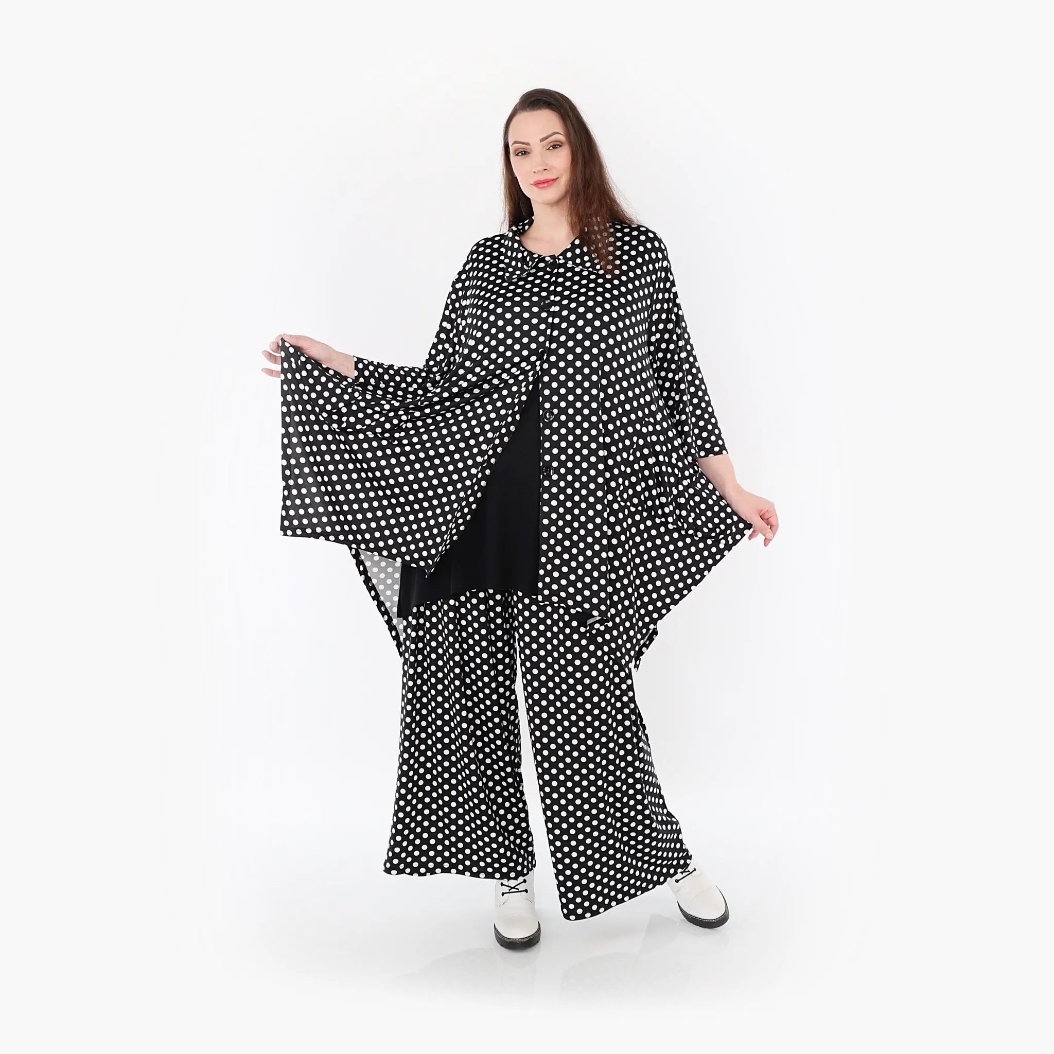 AKH Fashion Jacke 6842 Perle, Schwarz/Weiß