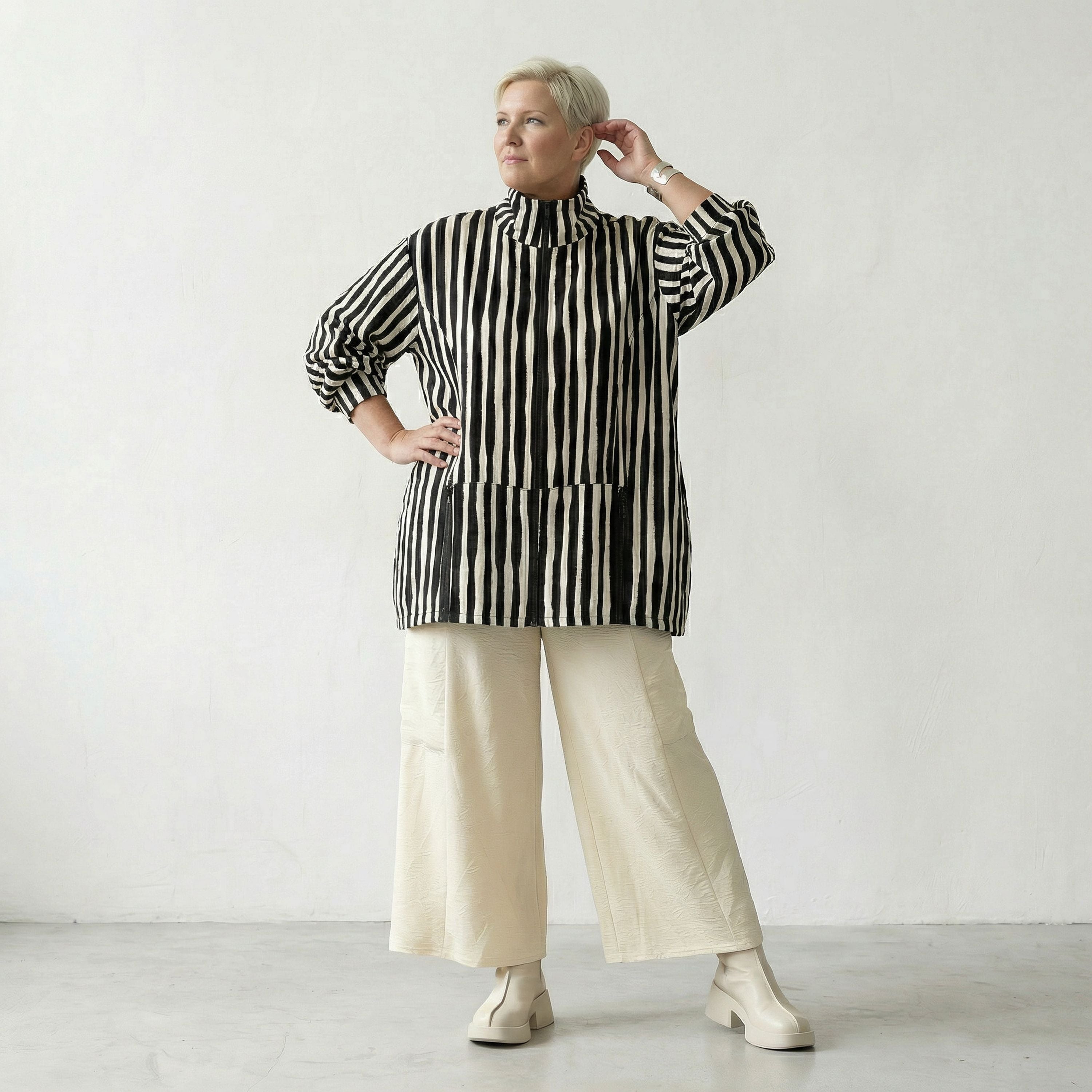 AKH 6710 Trousers, Cream