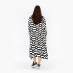 AKH 6025 Dress, White-Black