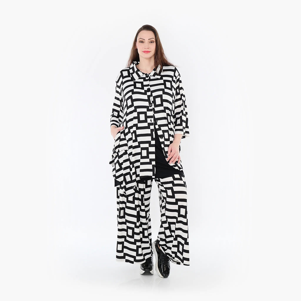 AKH Fashion Jacke 6842 Ariella, Weiß/Schwarz