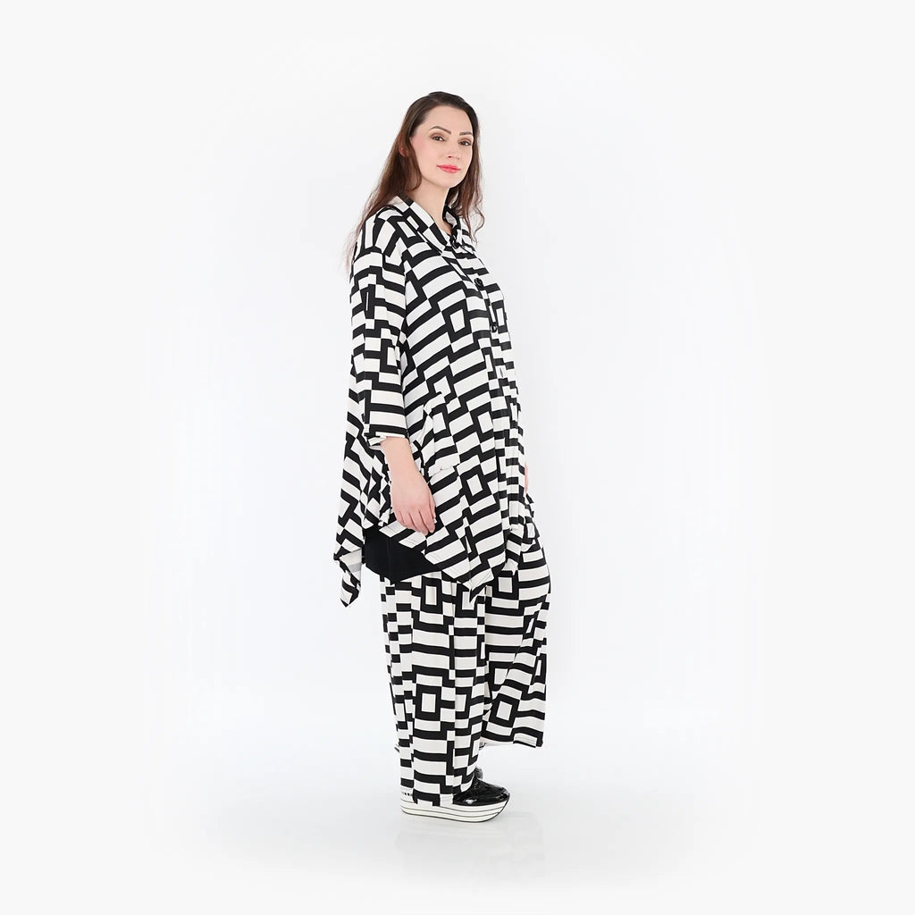 AKH Fashion Jacke 6842 Ariella, Weiß/Schwarz