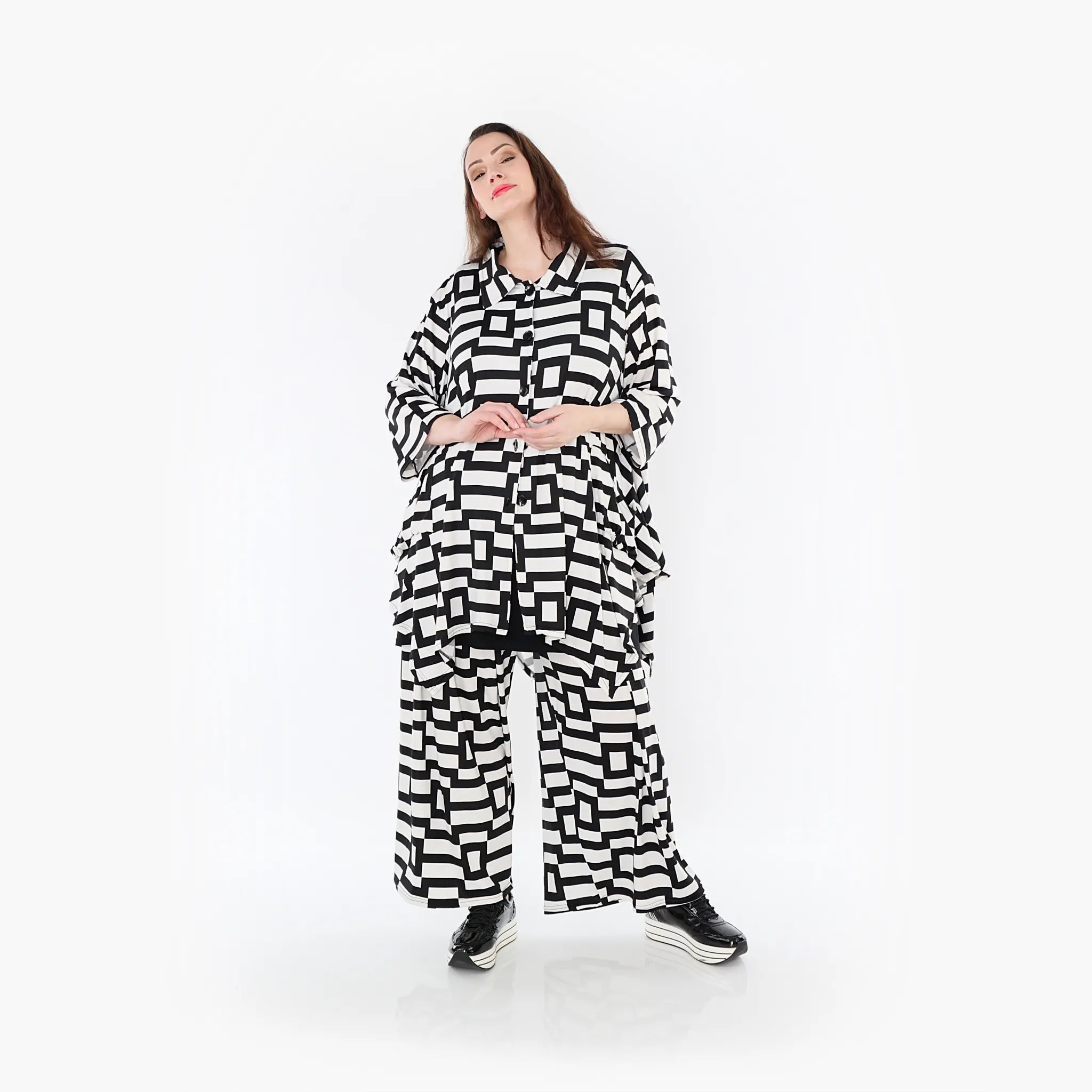AKH Fashion Jacke 6842 Ariella, Weiß/Schwarz