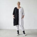 AKH Fashion Jacke 6957 Anny, Schwarz/Weiß