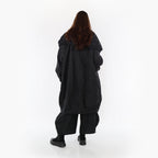 AKH Fashion Mantel 1417 Crushed, Schwarz