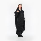 AKH Fashion Mantel 1417 Crushed, Schwarz