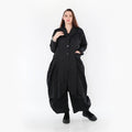 AKH Fashion Mantel 6583 Crushed, Schwarz