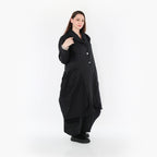 AKH Fashion Mantel 6583 Crushed, Schwarz
