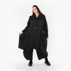 AKH Fashion Mantel 6583 Crushed, Schwarz