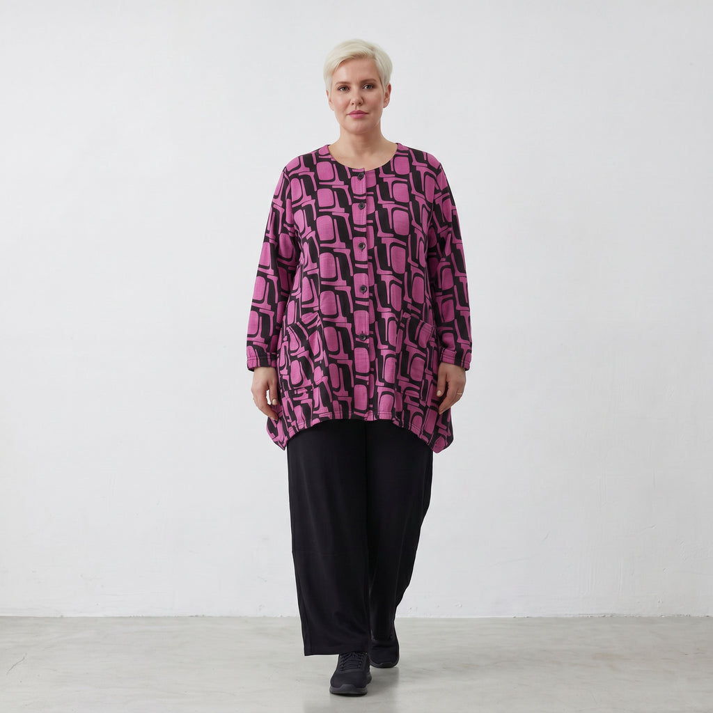 AKH Fashion Jacke 6270 Sophie, Schwarz/Fuchsia