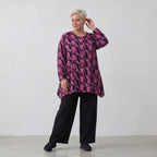 AKH Fashion Jacke 6270 Sophie, Schwarz/Fuchsia