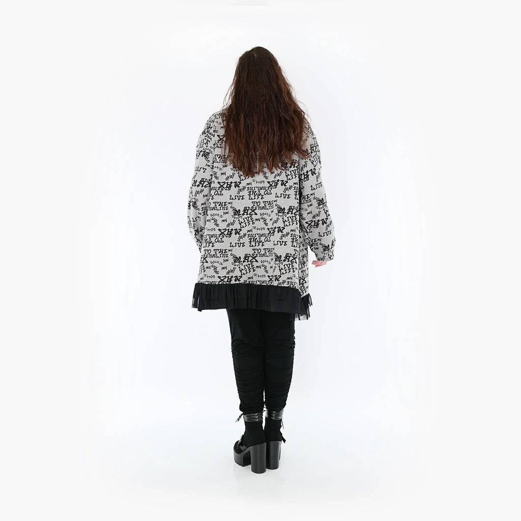 AKH Fashion Shirt 1919 Valentina, Grau/Schwarz