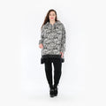 Chemise grande taille AKH 6988, gris-noir