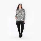 Chemise grande taille AKH 6988, gris-noir