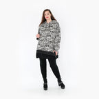 Chemise grande taille AKH 6988, gris-noir
