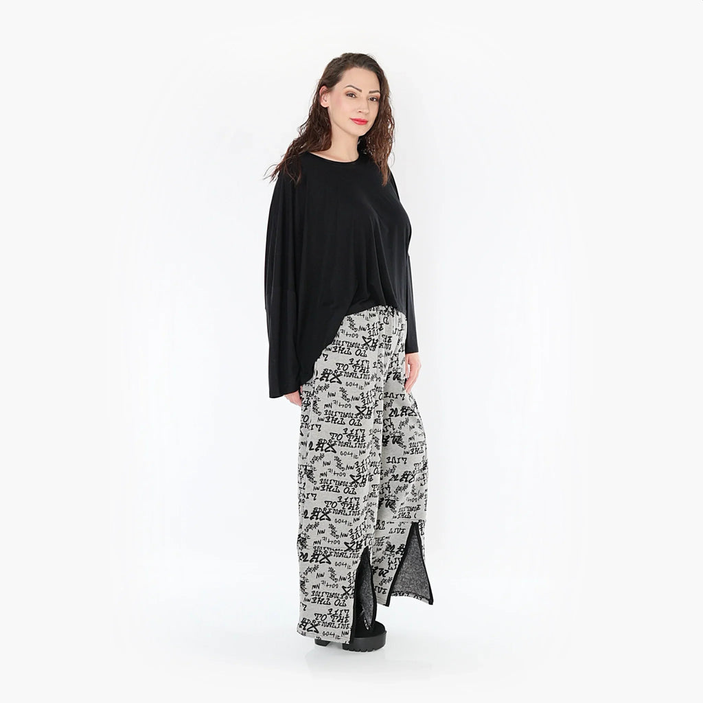 AKH Fashion Hose 6995 Valentina, Grau/Schwarz