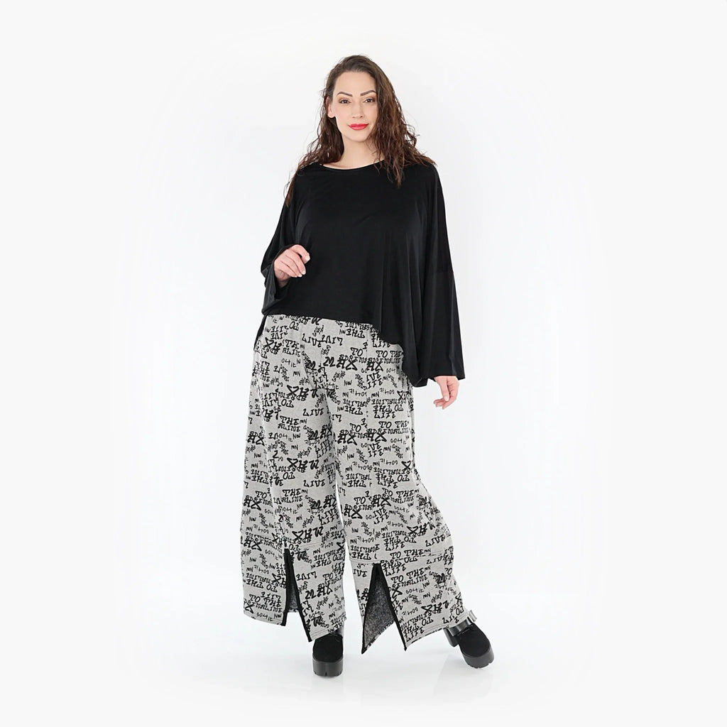 AKH Fashion Hose 6995 Valentina, Grau/Schwarz