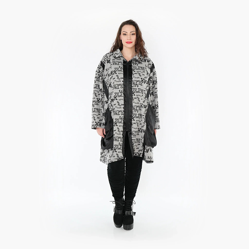 AKH Fashion Jacke 6996 Valentina, Grau/Schwarz