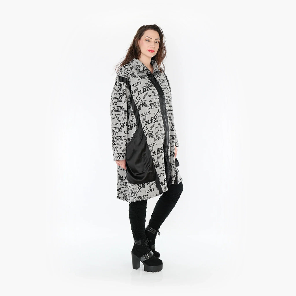 AKH Fashion Jacke 6996 Valentina, Grau/Schwarz