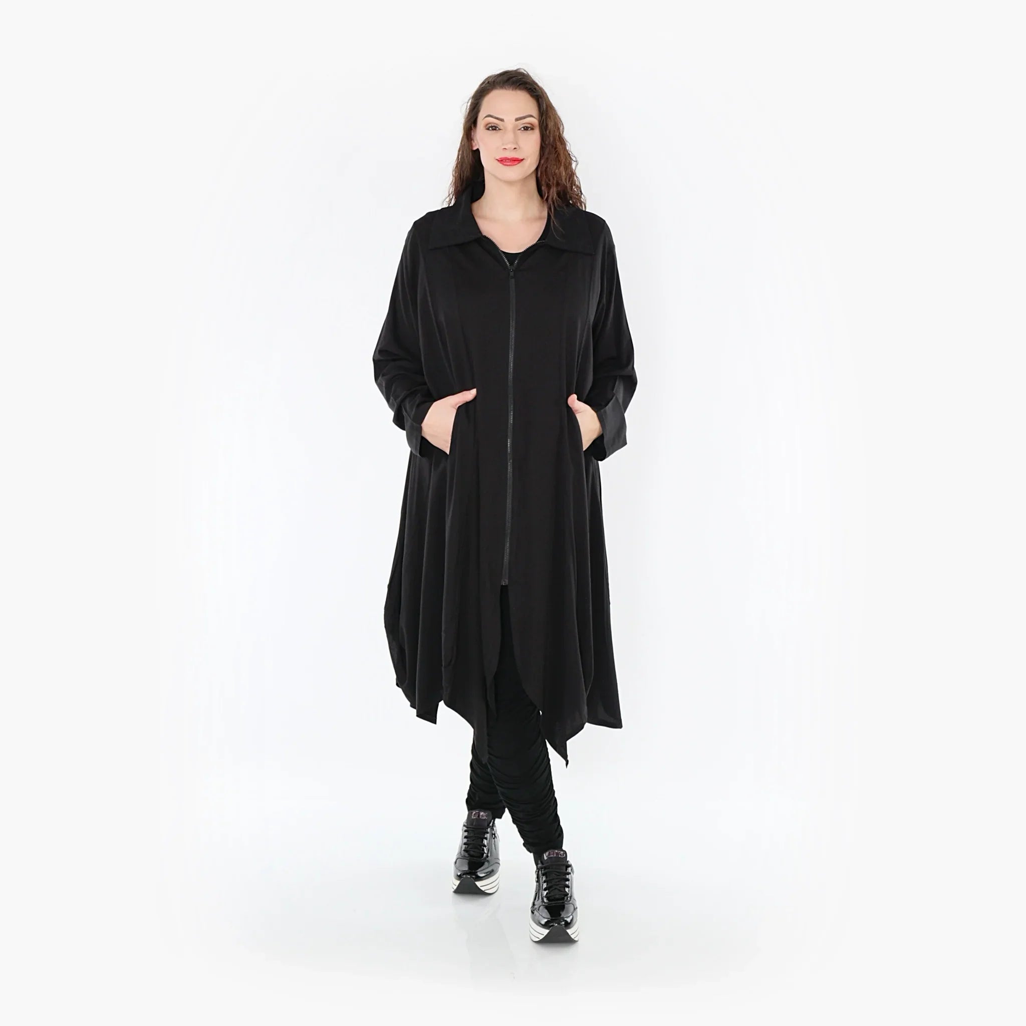 AKH Fashion Mantel 1424 Lucya, Schwarz
