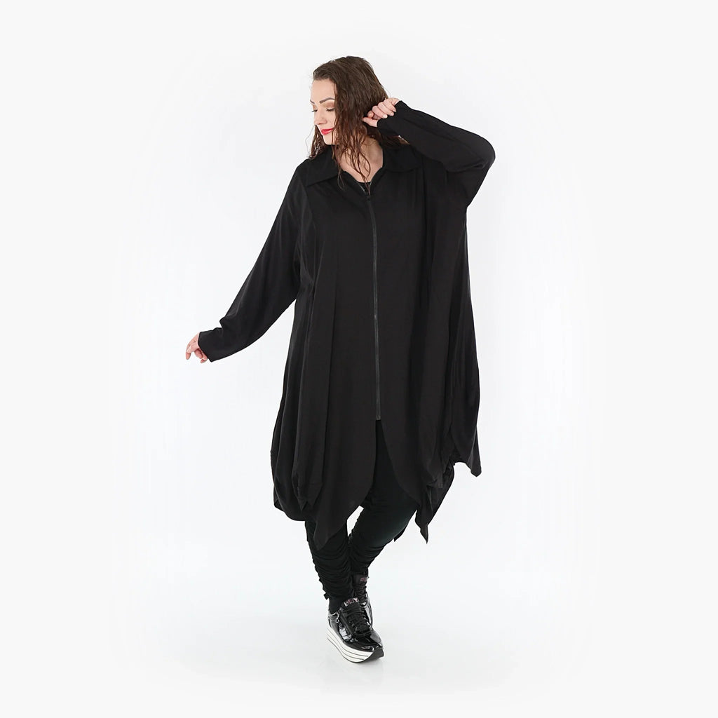 AKH Fashion Mantel 1424 Lucya, Schwarz
