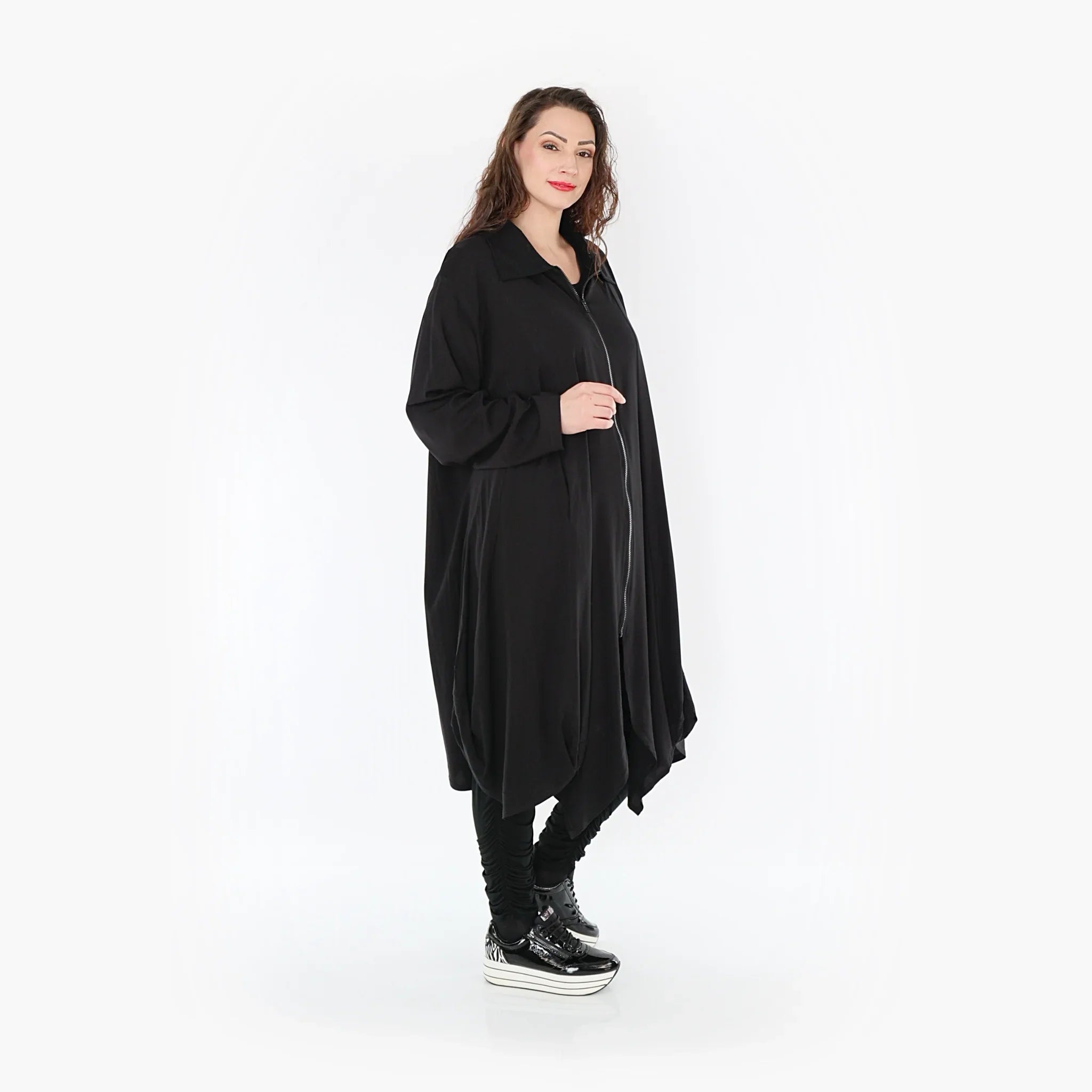 AKH Fashion Mantel 1424 Lucya, Schwarz