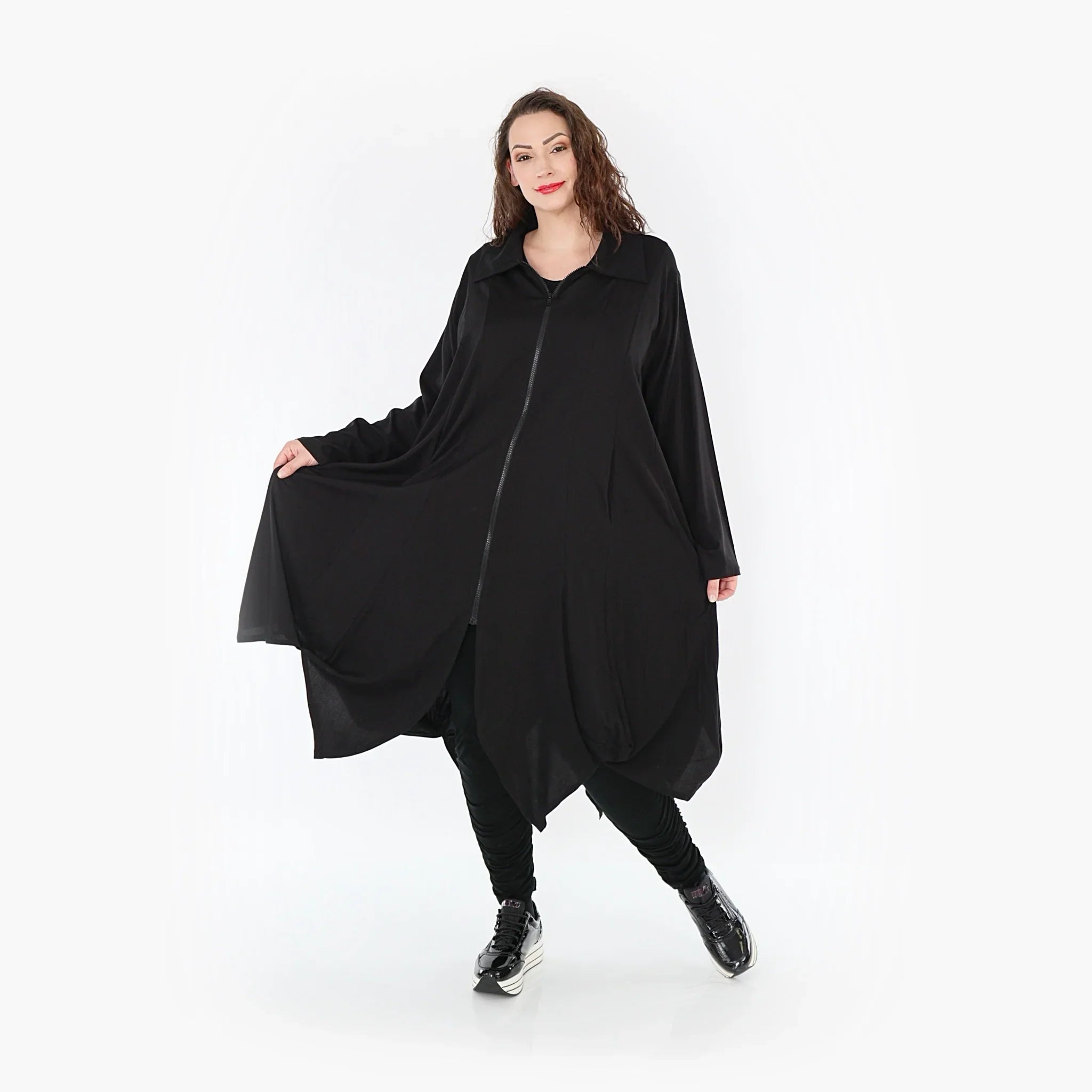 AKH Fashion Mantel 1424 Lucya, Schwarz