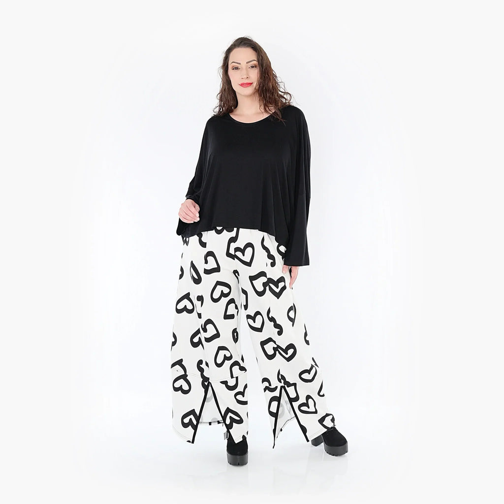 AKH Fashion Hose 6995 Isabella, Weiß/Schwarz