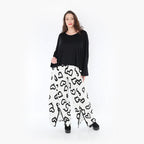 AKH Fashion Hose 6995 Isabella, Weiß/Schwarz