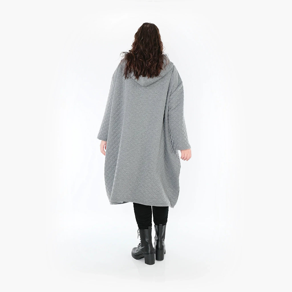 AKH 6986 Coat, Grey-Black