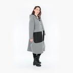 AKH 6986 Coat, Grey-Black