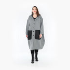 AKH 6986 Coat, Grey-Black