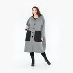 AKH 6986 Coat, Grey-Black