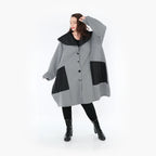AKH Fashion Mantel 7002 Opulenta, Grau/Schwarz