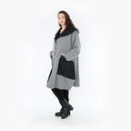 AKH Fashion Mantel 7002 Opulenta, Grau/Schwarz