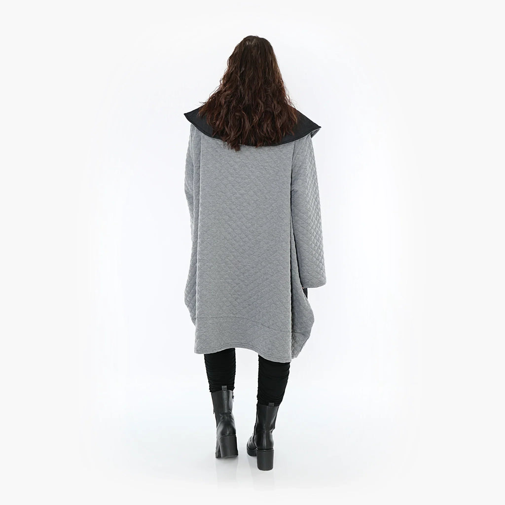AKH Fashion Mantel 7002 Opulenta, Grau/Schwarz