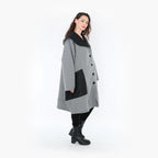 AKH Fashion Mantel 7002 Opulenta, Grau/Schwarz