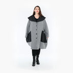 AKH Fashion Mantel 7002 Opulenta, Grau/Schwarz