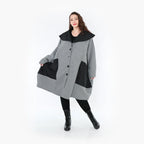 AKH Fashion Mantel 7002 Opulenta, Grau/Schwarz