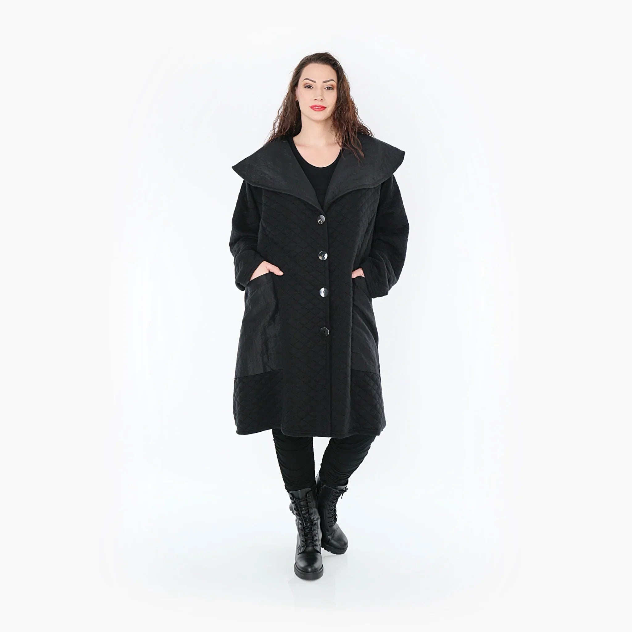AKH Fashion Mantel 7002 Opulenta, Schwarz