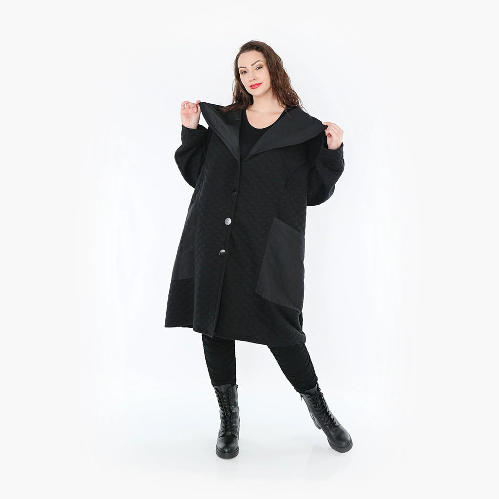 AKH Fashion Mantel 7002 Opulenta, Schwarz