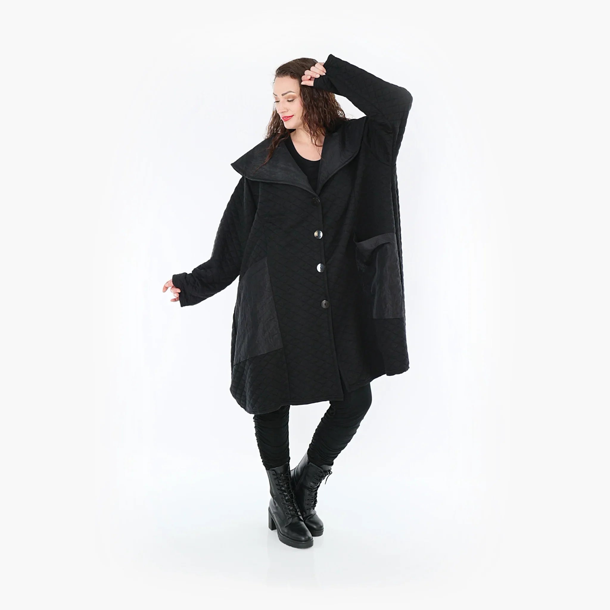 AKH Fashion Mantel 7002 Opulenta, Schwarz