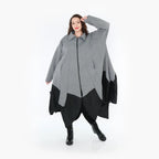 AKH Fashion Mantel 7003 Opulenta, Grau/Schwarz