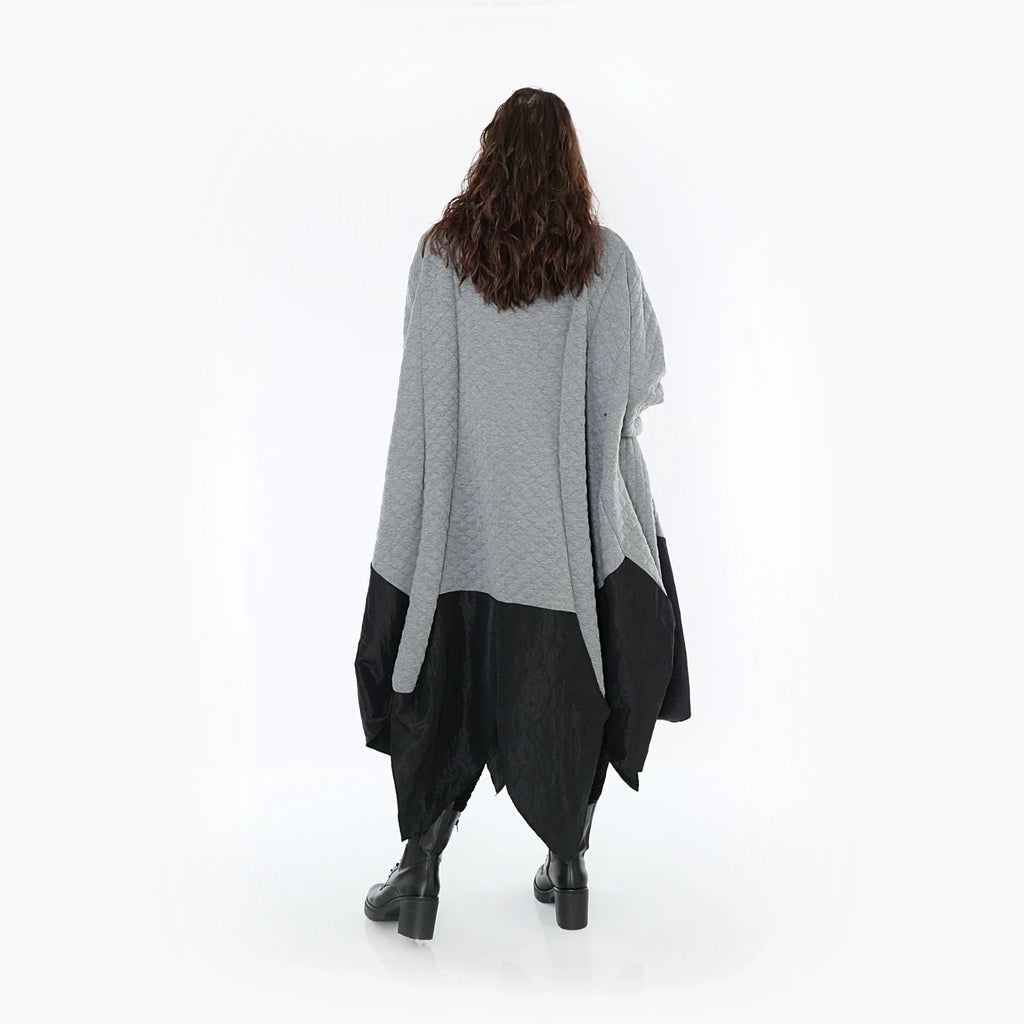 AKH Fashion Mantel 7003 Opulenta, Grau/Schwarz