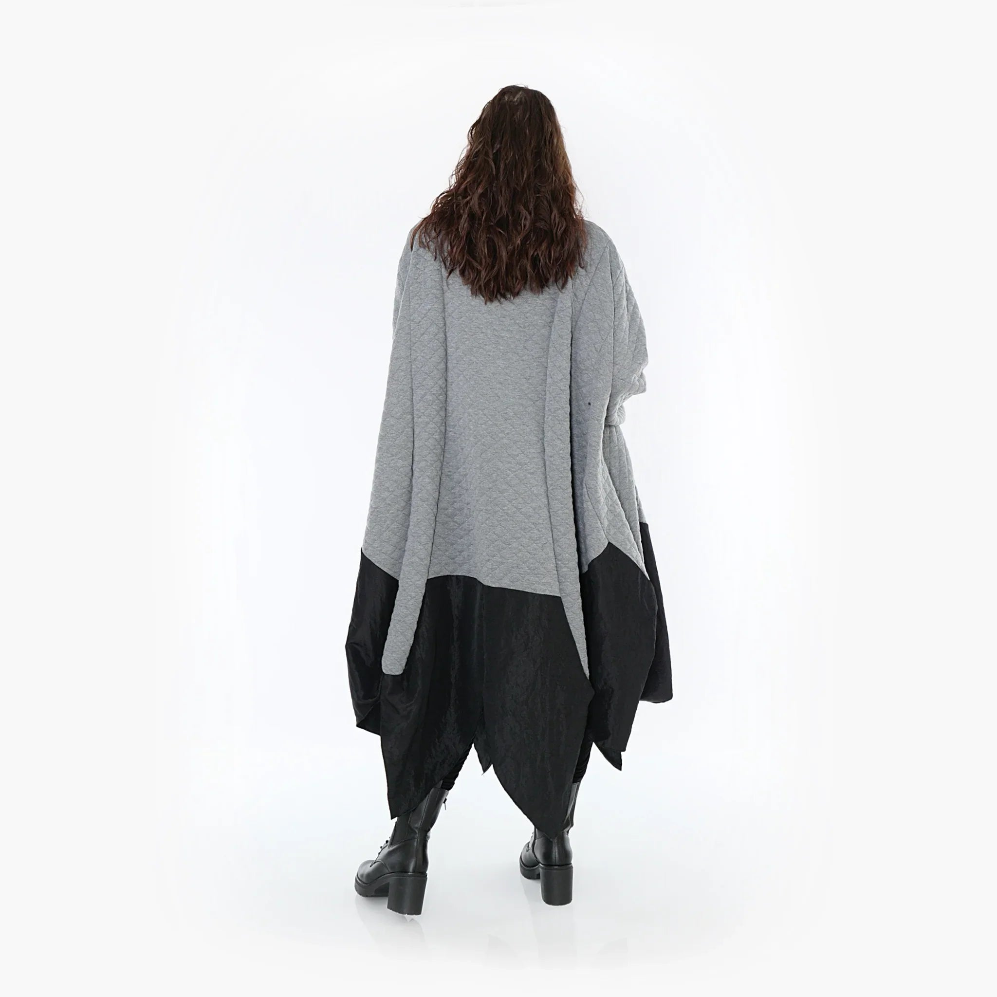 AKH Fashion Mantel 7003 Opulenta, Grau/Schwarz