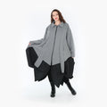 AKH Fashion Mantel 7003 Opulenta, Grau/Schwarz