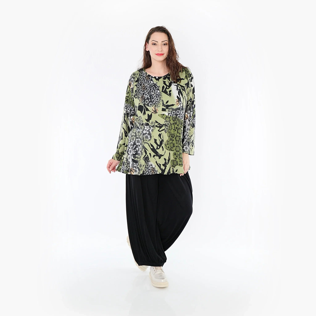 Chemise AKH 1892, olive-noir-blanc
