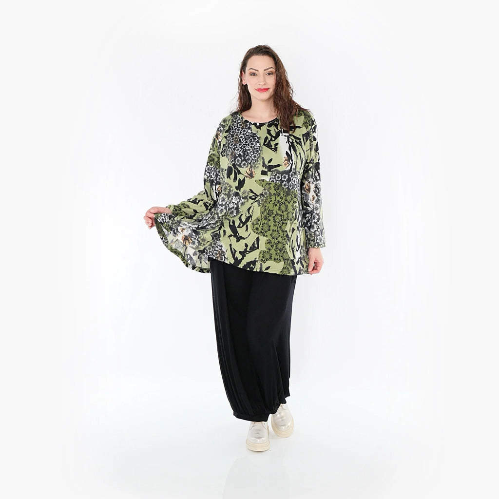 Chemise AKH 1892, olive-noir-blanc