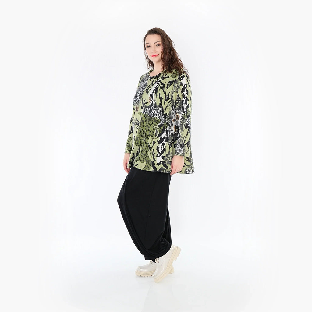 Chemise AKH 1892, olive-noir-blanc